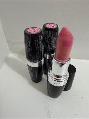 Avon Pink Taffeta Rose Lipstick Lot of 3 Vintage NOS Sealed Y2K Discontinued